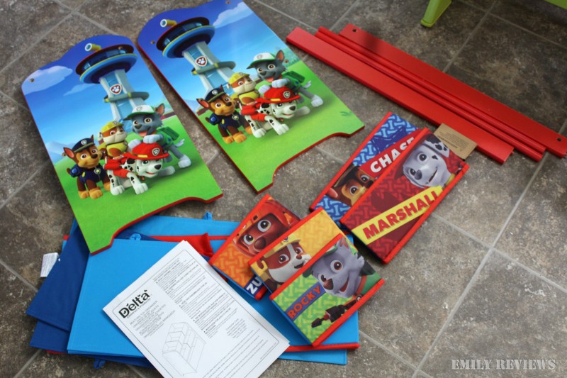 paw patrol bin organizer