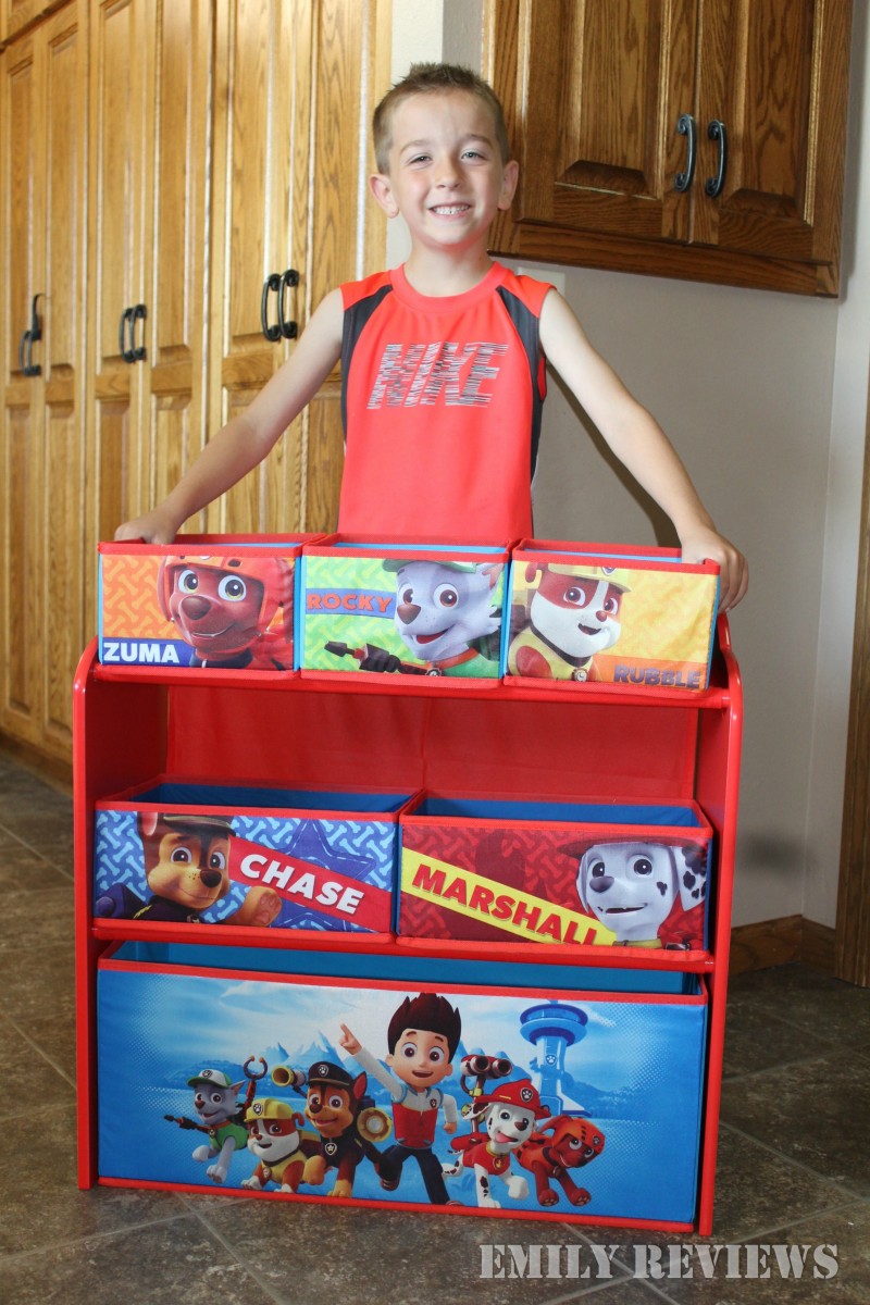 paw patrol storage bins