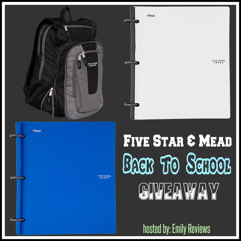 Five Star & Mead Back To School Giveaway with Expandable Backpack and NoteBinder