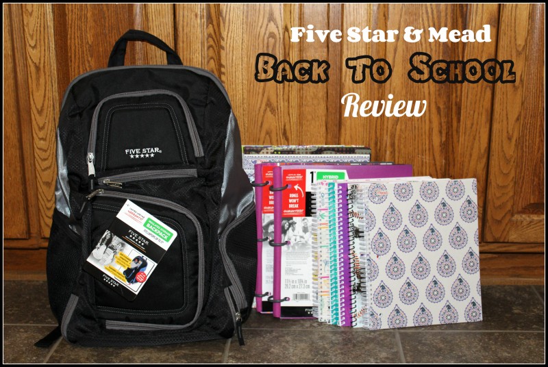 Mead® and Five Star® ~ Back To School Campaign with the Five Star Expandable Backpack, Five Star Flex® 1″ Hybrid NoteBinder, Notebooks, and Folders