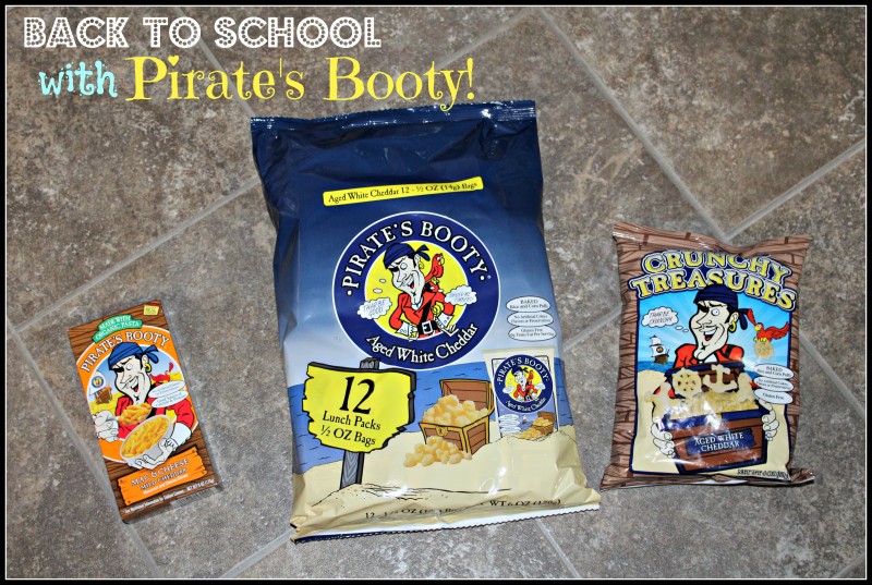 Pirate's Booty ~ Back To School Snack'n Made Right with Pirate Brands Aged White Cheddar Pirate's Booty! Made from puffed corn and rice, these are gluten free as well as free from artificial colors, dyes, and flavors.