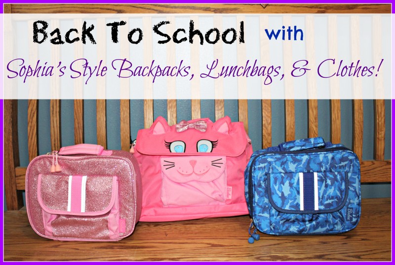 Sophia's Style Offers Backpacks & Lunch Pails {For Back To School}
