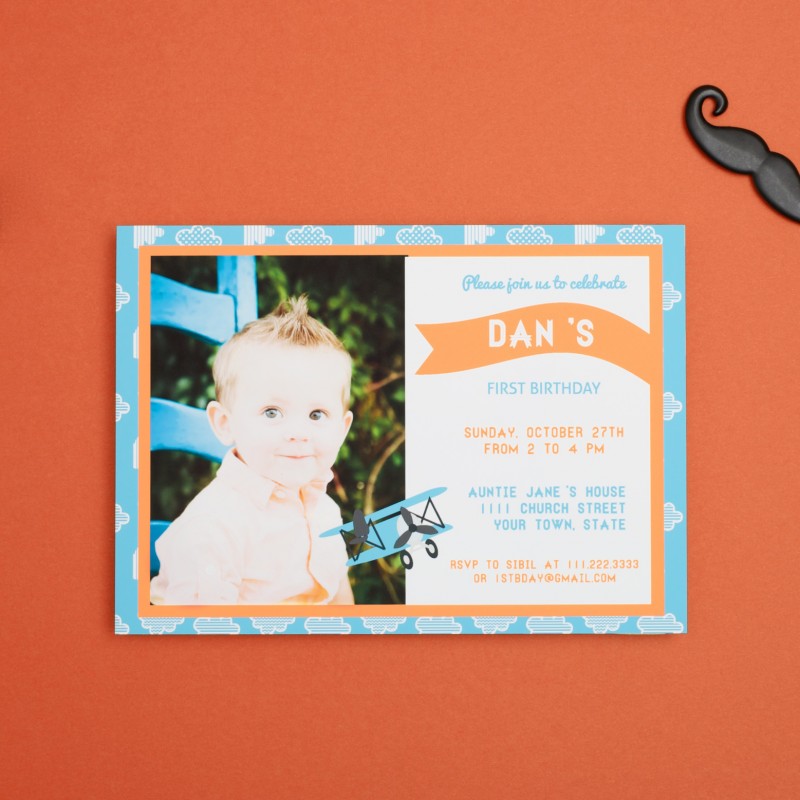 first birthday invitation