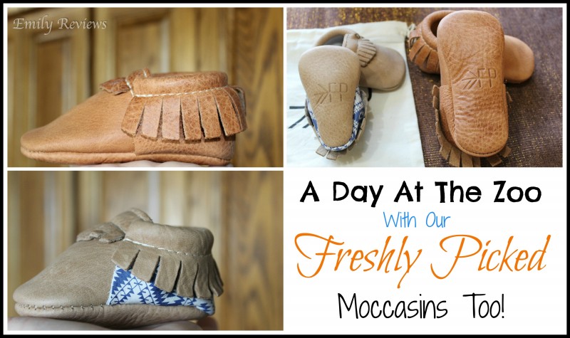 An Impromptu Day At The Zoo {With Freshly Picked Moccasins Review} Zion (made from the popular Utah leather) & Santa Fe (gorgeous brown with boho blue backs!)