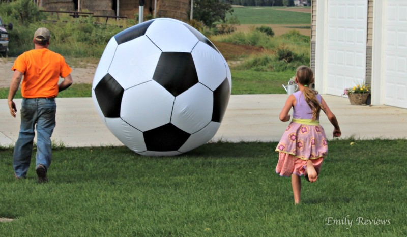 GoFloats Giant Inflatable Soccerball - 6 Feel Tall & So Much Fun