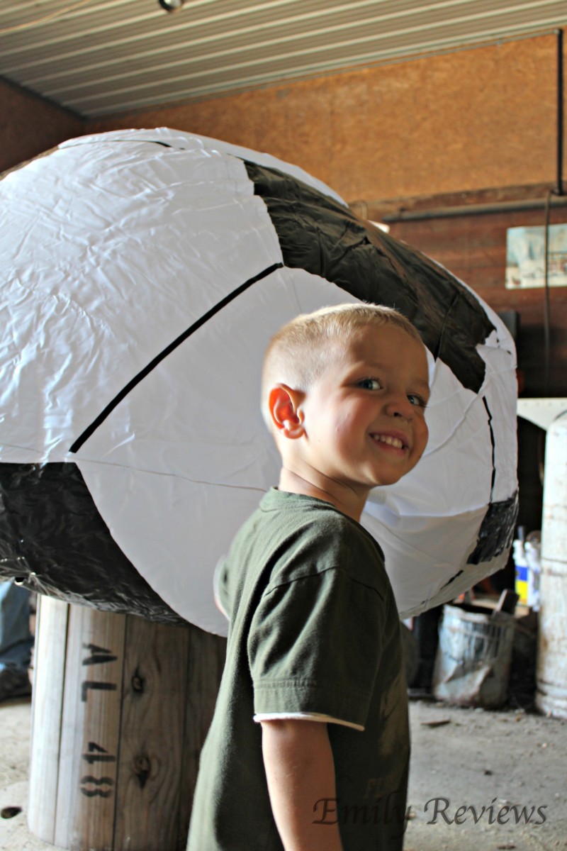 GoFloats Giant Inflatable Soccerball - 6 Feel Tall & So Much Fun