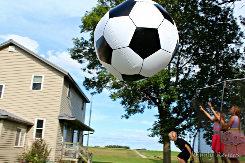 GoFloats Giant Inflatable Soccerball - 6 Feel Tall & So Much Fun