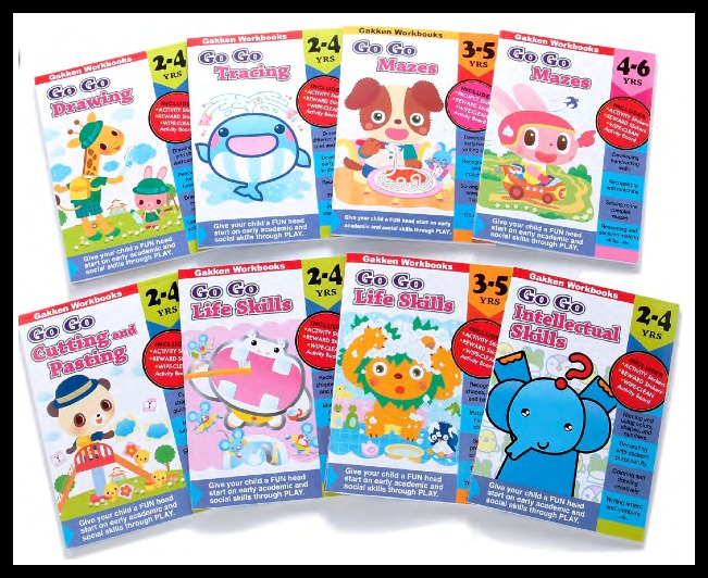 Gakken’s Go Go Series Activity Workbooks For 2-5 Year Olds {Review}
