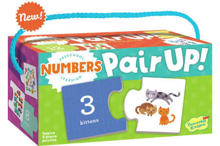 Peaceable Kingdom ~ Unicorn Dreams Invisible Ink Pen Diary and Preschool Numbers Learning Pair Up Puzzles