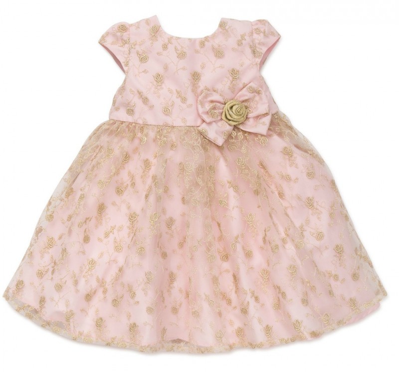 Little Me ~ Holiday Fashions ~ Golden Rose Dress & Little Sophisticate 2-Piece Pant Set