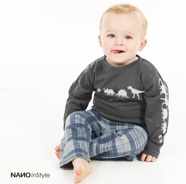 Nano Kids Clothes {Christmas Staple!} ~ Cool, Contemporary Styles that look great, feel good, and last a long time! ~ Walk Like A Dino Boys Top