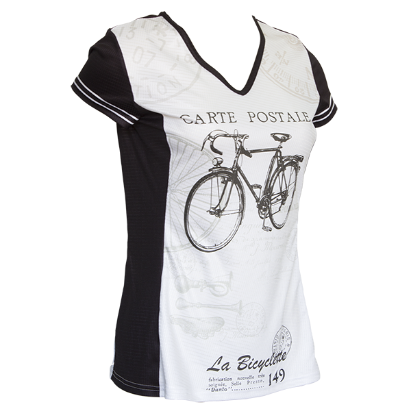 Retro 2 Ride : Carte Postale Women's Tech Tee Short Sleeve