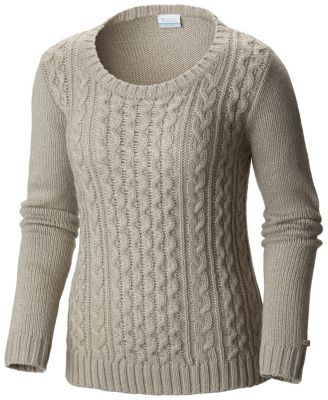 Columbia cable-knit sweater
