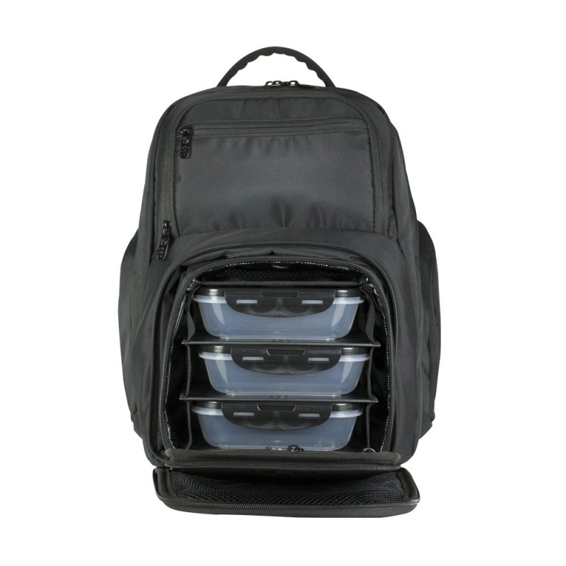 Six Pack Bags Expedition Backpack 300 ~ The Expedition Backpack offers total meal management capabilities while storing gear for the gym and technology for the office. Features a fleece-lined technology compartment for laptops/tablets up to 15" and a fleece-lined pocket to protect sunglasses and other eyewear.