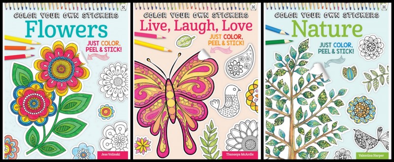 Fox Chapel Publishing Color Your Own Stickers Coloring Book 