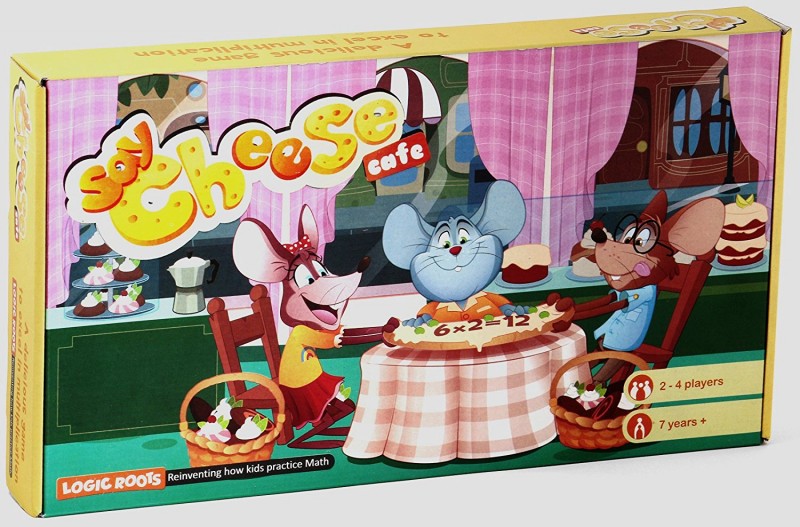 Logic Roots ~ SAY CHEESE CAFÉ Multiplication tables game STEM toy Math manipulative gift for 7 years and up 