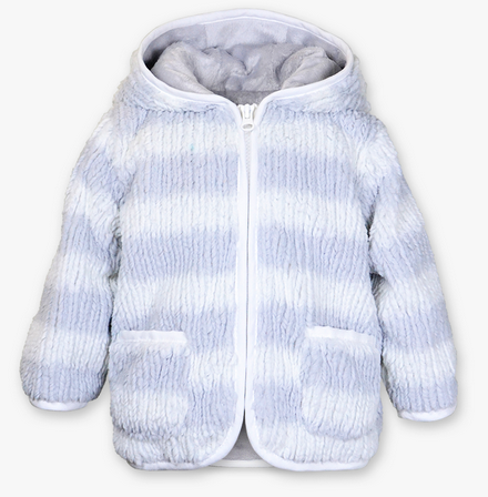 American Widgeon Kids Hooded Zip Front Sweater Grey Coat