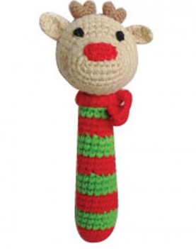 Zubels ~ Awesome Gifts Idea ~ Soft Knit Dolls & Toys For Christmas! (knit reindeer rattle)