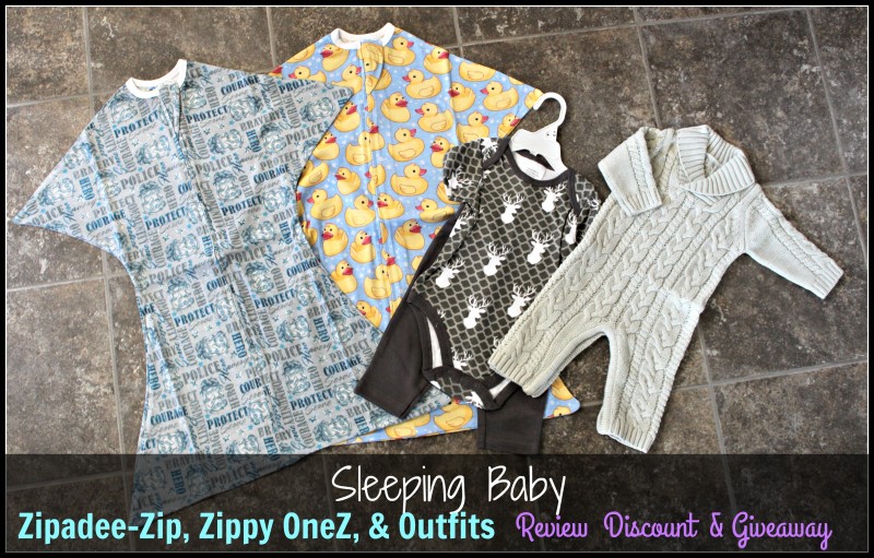 Sleeping Baby ~ ZipadeeZip, ZippyOneZ, & Adorable Outfits Review, Discount, ~ The magic sleep suit!