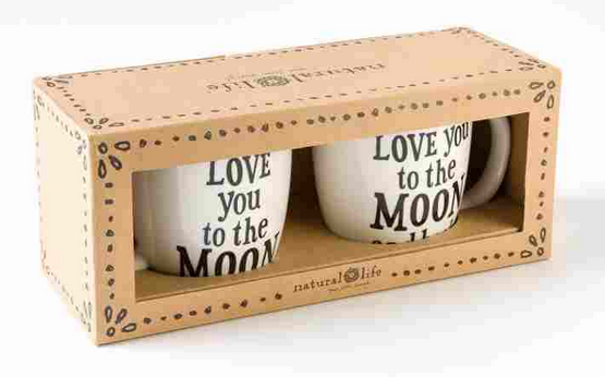 Papyrus Love You To The Moon & Back Coffee Mug Set ~ Fun Valentine's Day Gift Idea {Emily Reviews}