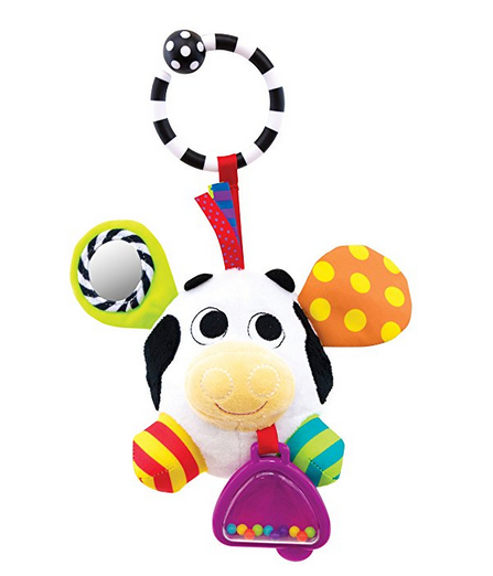 Sassy Baby Toys & Accessories ~ Best Baby Shower Gift Ideas + Attachable Toys Bumpy Pals Cow {Emily Reviews}