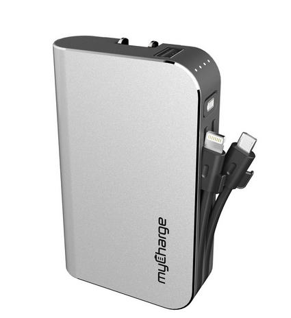 MyCharge HubPLUS Portable Charger ~ The newly redesigned myCharge HubPlus 6700mAh portable charger is the quintessential powerbank. With an integrated Apple® Lightning™ cable and an integrated micro-USB cable and the newly added USB port, staying charged on the go has never been easier. Carrying cables is a thing of the past, not only are the cables built in for effortless charging but wall prongs are built-in for effortless recharging. Boasting a 30% reduction in size, the HubPlus is more compact and portable than ever before. {Emily Reviews}