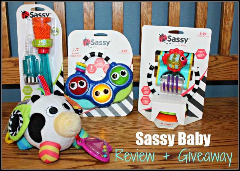 Sassy Baby Toys & Accessories ~ Best Baby Shower Gift Ideas + Attachable Toys Bumpy Pals Cow, Musical Piano, Under the Sea Spinner, & Bottle Brush {Emily Reviews}