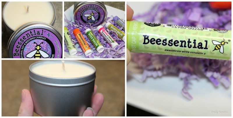 Beessential ~ An Essential Easter Basket Stuffer & Hostess Gift Idea! Natural Lip Balms and Lavender Scented Wax Candle {Emily Reviews}