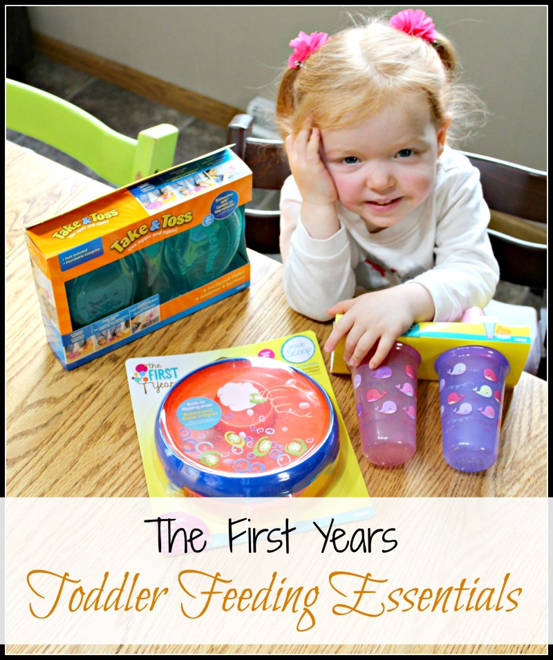 The First Years Mealtime Essentials ~ Perfect Home Or On The Go ~ Stackable Sippy Cups. Spill proof with one piece easy to clean lids. 9 ounce size, , perfect for on the go!! {Emily Reviews}