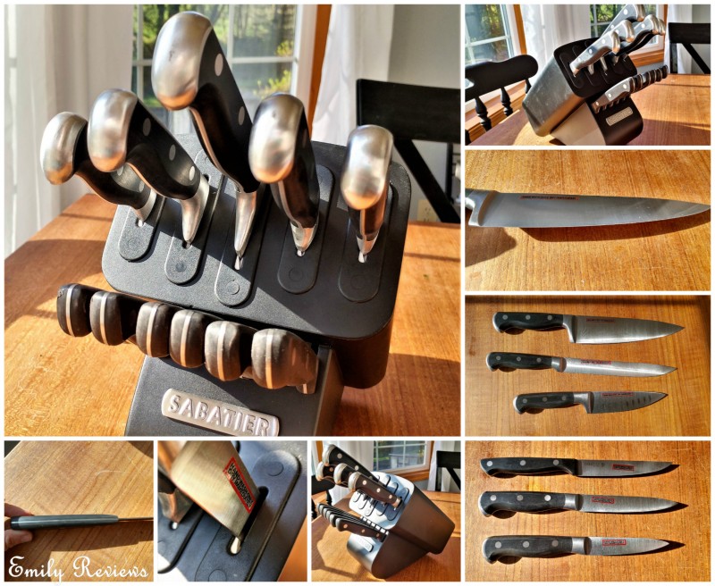 sabatier knife set with sharpener