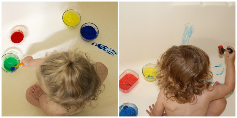 Bath Paint Kids DIY - Busy Little Kiddies