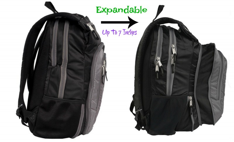 Get Back To School Ready With Five Star And Mead - Expandable - the main compartment of the backpack expands for up to 4 in. of extra storage space. Front pocket also expands up to 3 in., giving you more room. Includes organization storage pockets for storing pens/pencils/etc. {Emily Reviews}
