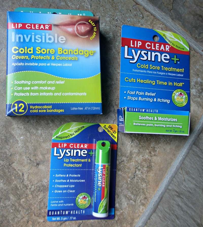 Lysine cold sore products