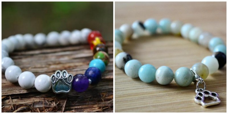 PawZaar Amazonite Paw And White Paw Stretch Bracelets Giveaway