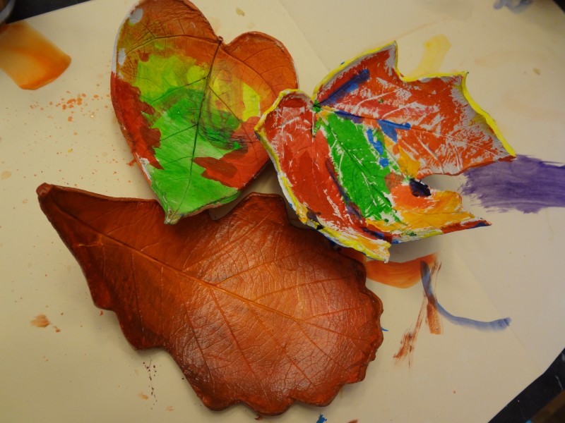 DIY Leaf bowls 