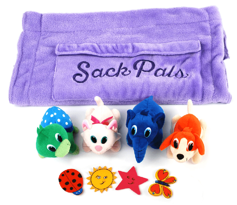 SackPals - Plush Blanket & Stuffed Friends Set