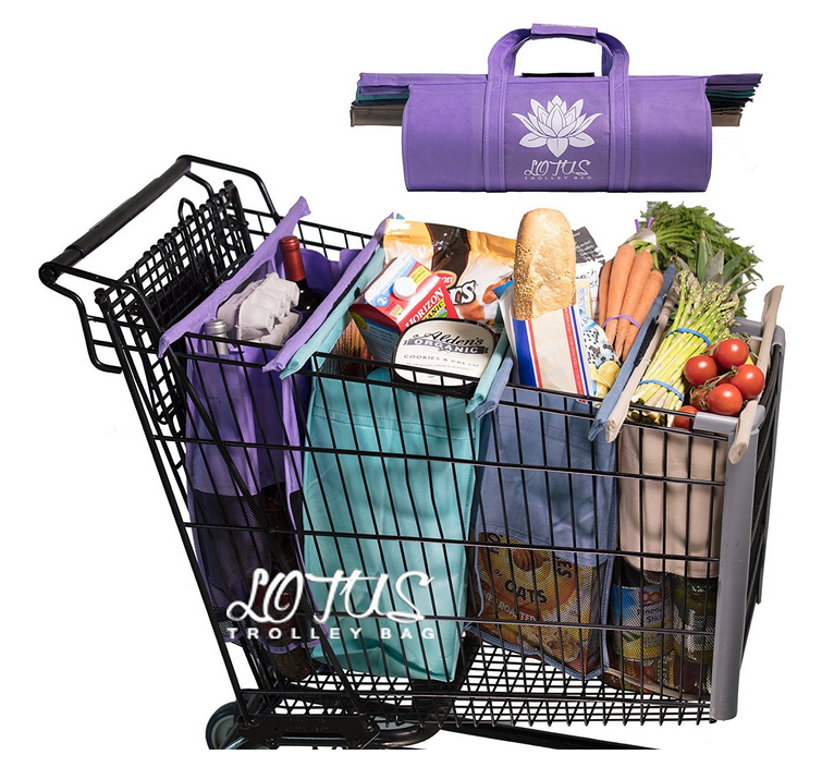 Lotus Trolley Bags - reusable shopping bags