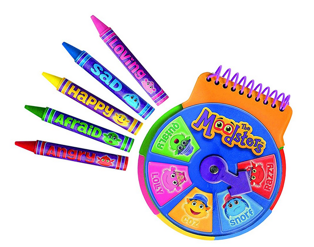 The Moodsters Feelings Notebook & Feelings Crayon Set