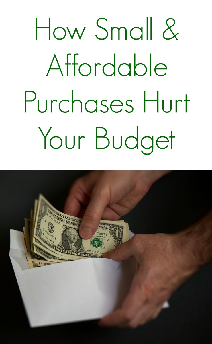 How small affordable items can still hurt your budget. Are you spending more money than you realize on gas station snacks, fast food or the Target dollar spot?