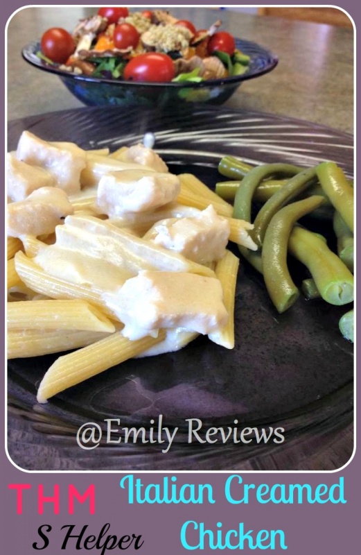 THM s-helper dinner recipe - italian creamed chicken THM diet approved