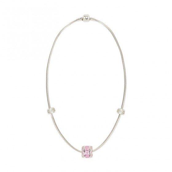 Caterina Jewelry Pink Caprice Crystal Silver Necklace Emily Reviews