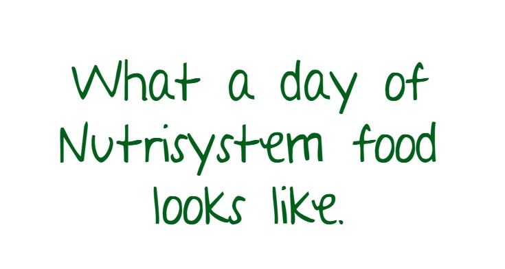 What a day of Nutrisystem looks like