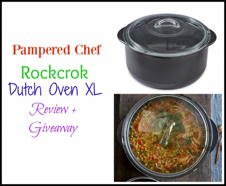 Pampered Chef Rockcrok Dutch Oven XL + Taco Soup Recipe & Giveaway