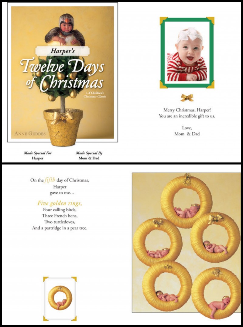 Anne Geddess - The Twelve Days Of Christmas Personalized Book