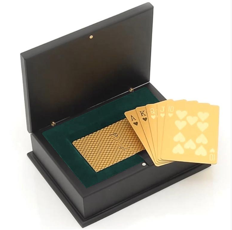 The Eternity Rose 24 Karat Gold Dipped Poker Cards