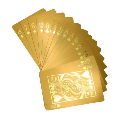 The Eternity Rose 24 Karat Gold Dipped Poker Cards