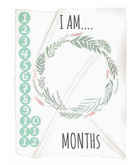 Naptime Kids Photo Blanket - Monthly Milestones