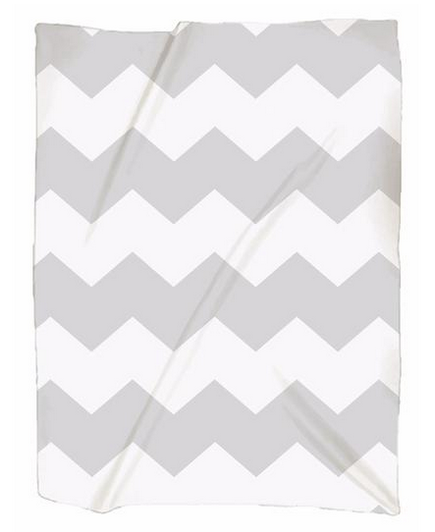 Naptime Kids Gray Chevron Blanket