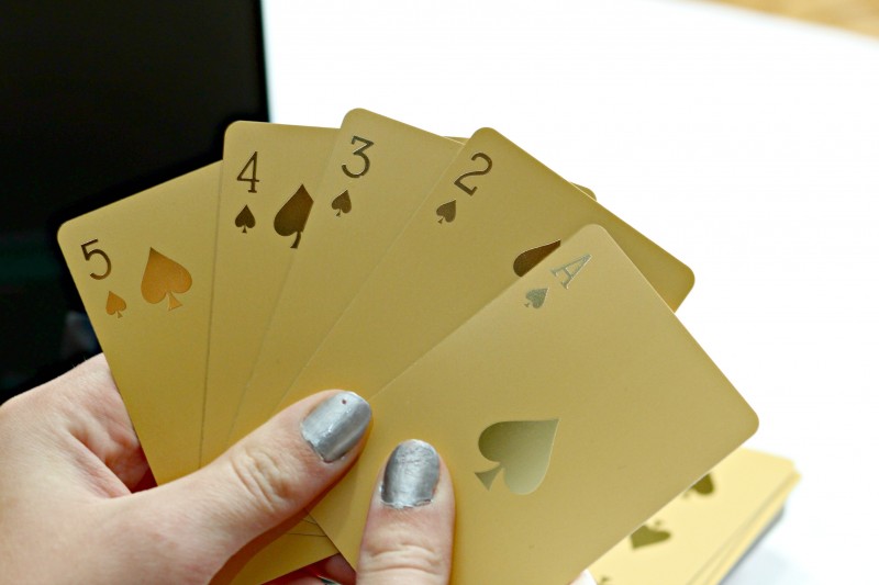 The Eternity Rose 24 Karat Gold Dipped Poker Cards