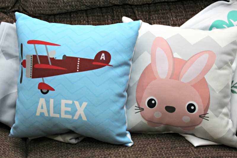 Naptime Kids ~ Personalized Pillows & Patterned Milestone Blankets